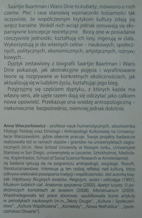 Anna Wieczorkiewicz • Czarna kobieta na białym tle. Dyptyk biograficzny