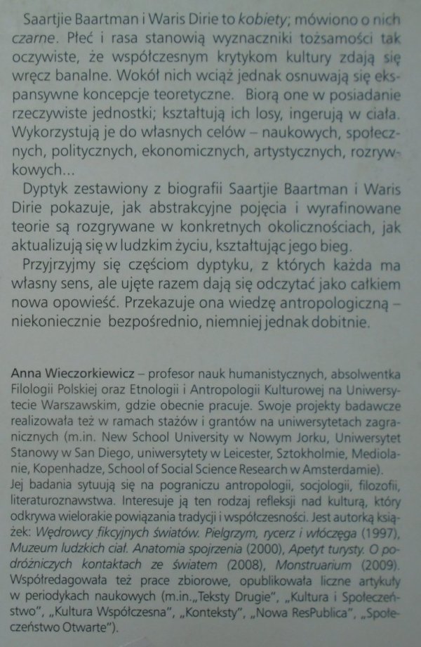 Anna Wieczorkiewicz • Czarna kobieta na białym tle. Dyptyk biograficzny