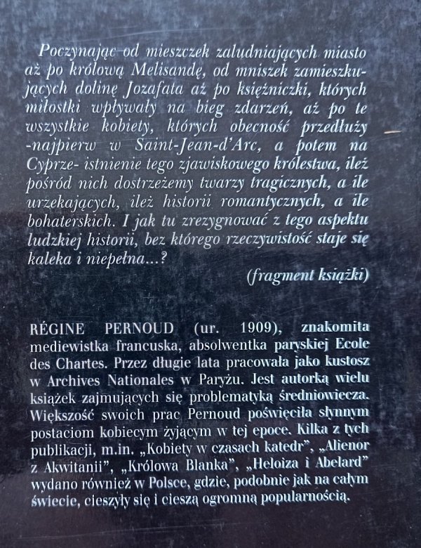 Regine Pernoud Kobieta w czasach wypraw krzyżowych