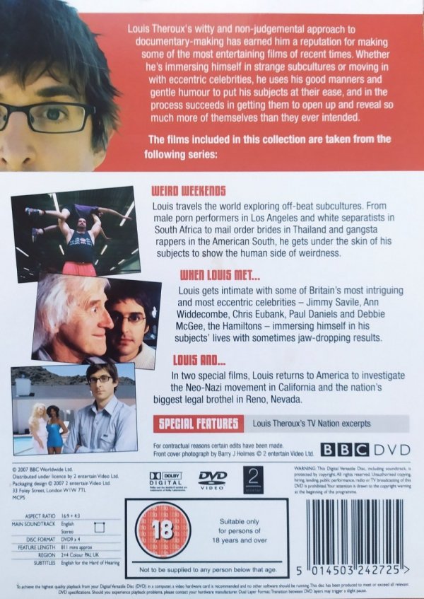 Louis Theroux The Collection • 4DVD BBC Box Set