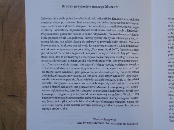 Zagadkowy Kraków • praca zbiorowa pod red. Piotra Hapanowicza, Michała Niezabitowskiego i Wacława Passowicza