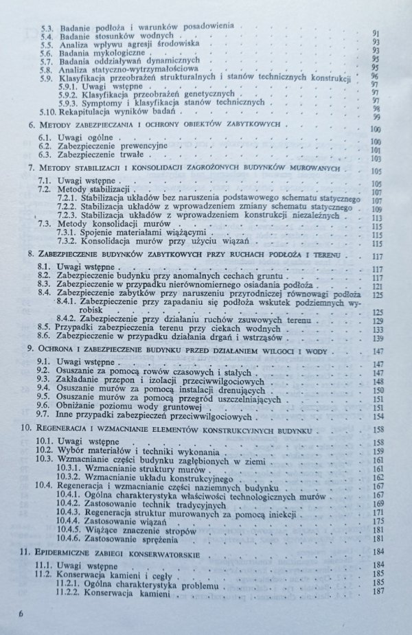 Władysław Borusiewicz Konserwacja zabytków budownictwa murowanego / dedykacja autorska