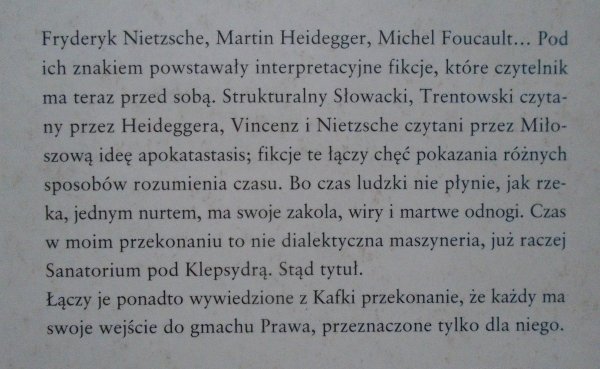 Tadeusz Komendant • Upadły czas. Sześć esejów i pół