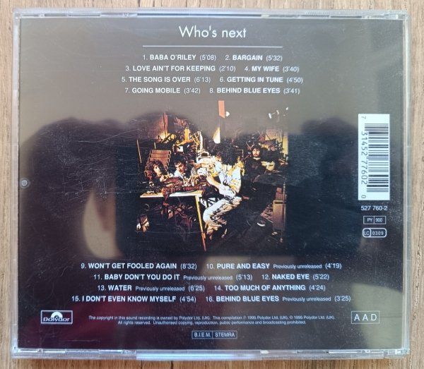 The Who Who's Next CD