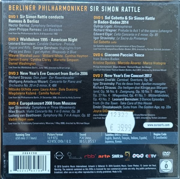 Berliner Philharmoniker &amp; Sir Simon Rattle Essence of an Era 7DVD