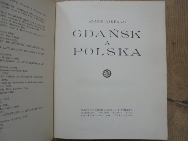Szymon Askenazy • Gdańsk a Polska