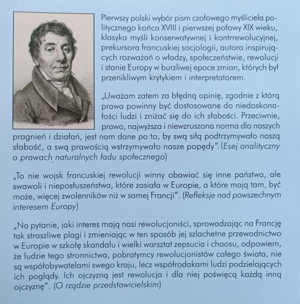 Louis de Bonald O władzy najwyższej