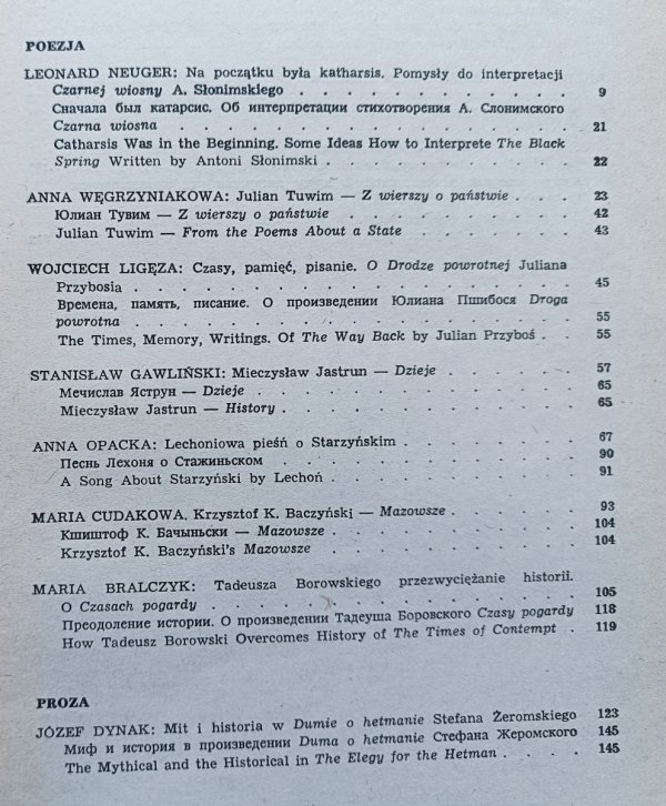 Literatura i historia: interpretacje