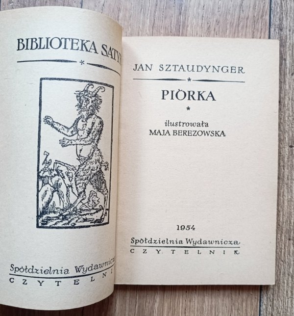 Jan Sztaudynger Piórka / 1954 wydanie 1 / Maja Berezowska
