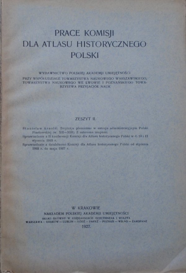 Prace Komisji do Atlasu Historycznego Polski zeszyt II [1927]