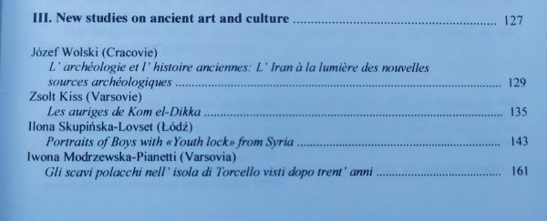 Centenary of Mediterranean Archeology 1897-1997