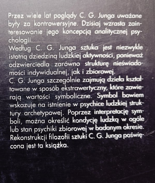 Andrzej Warmiński Filozofia sztuki Carla Gustava Junga