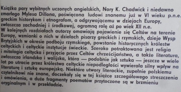 Myles Dillon, Nora K. Chadwick Ze świata Celtów