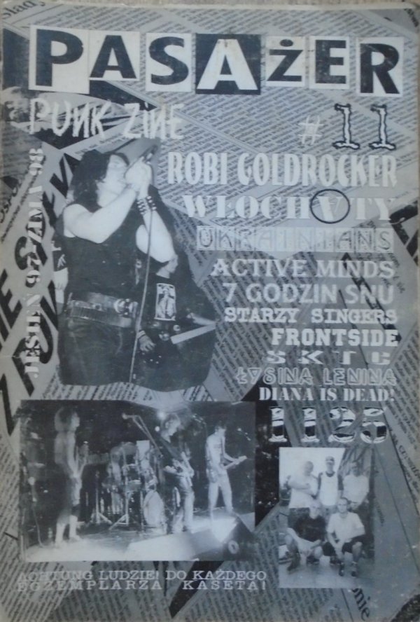 Pasażer Punk Zine numer 11 1997/1988