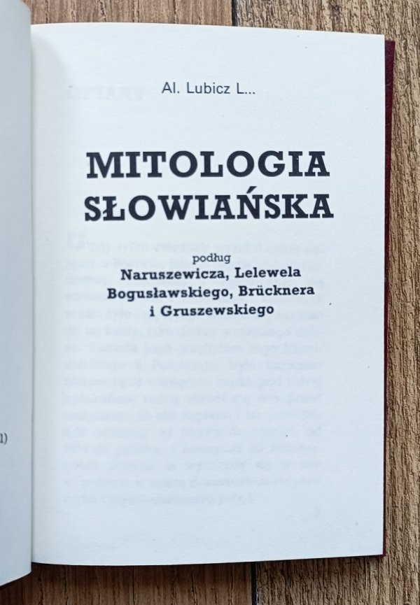 Al. Lubicz L. Mitologia słowiańska