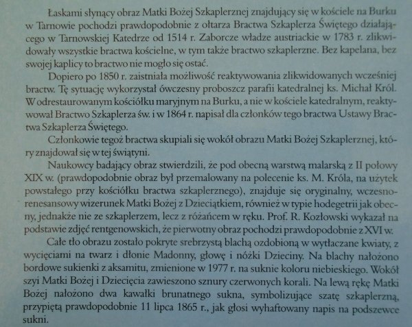 ks. Kazimierz Talarek • Dzieje Kościoła i Sanktuarium Matki Bożej Szkaplerznej na Burku w Tarnowie 1458-2003