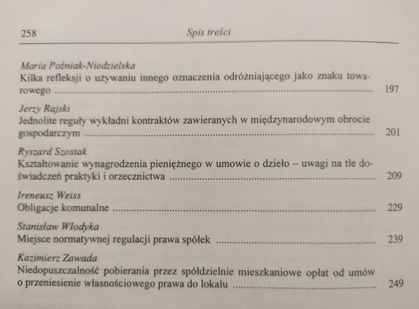 Studia z prawa cywilnego i gospodarczego. Księga pamiętakowa dedykowana Profesor Czesławie Żuławskiej
