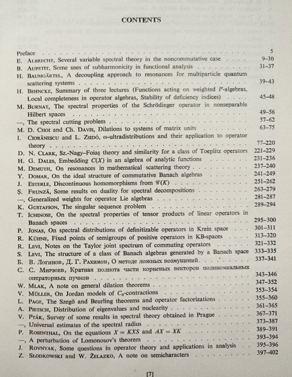 red. Wiesław Żelazko Spectral Theory