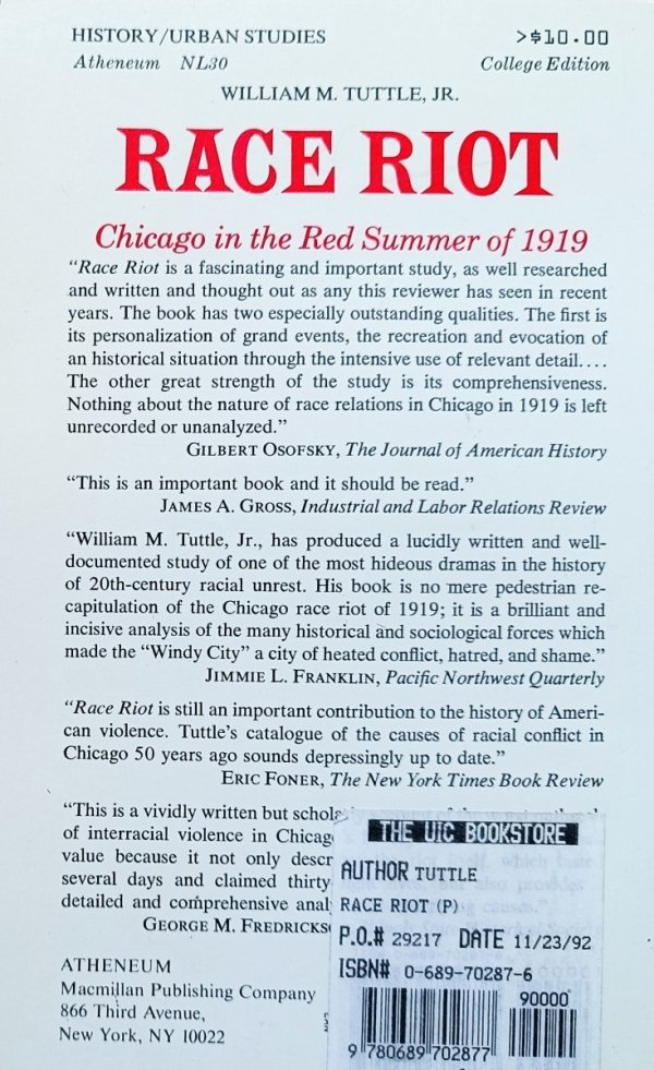 Race Riot: Chicago in the Red Summer of 1919