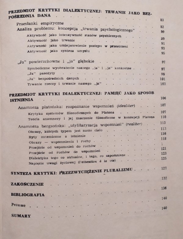 Józef Bańka Intuicjonizm Henryka Bergsona