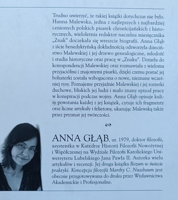 Anna Głąb Ostryga i łaska. Rzecz o Hannie Malewskiej