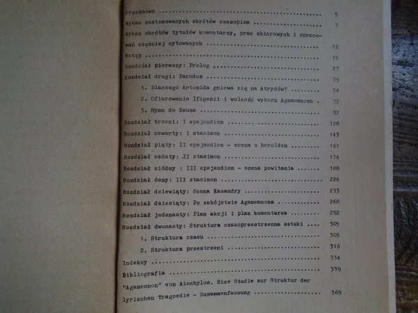 Robert R. Chodkowski • 'Agamemnon' Ajschylosa. Studium nad strukturą tragedii lirycznej