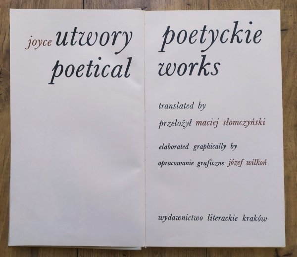 James Joyce Utwory poetyckie [wydanie dwujęzyczne]