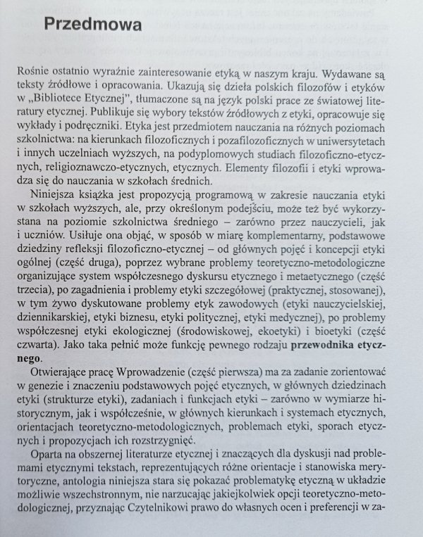 Etyka w teorii i praktyce. Antologia tekstów