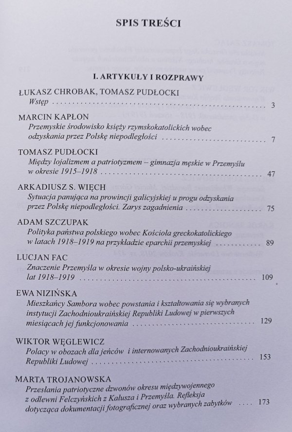 Rocznik Przemyski t. 55 2019 / Przemyśl i Galicja Wschodnia w okresie tałtowania się granic II Rzeczypospolitej