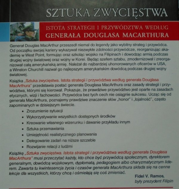 Theodore Kinni, Donna Kinni • Sztuka zwycięstwa. Istota strategii i przywództwa według generała Douglasa MacArthura