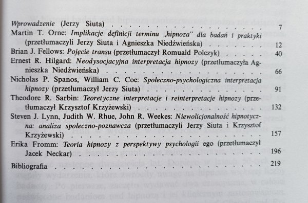 Współczesne koncepcje w badaniach nad hipnozą