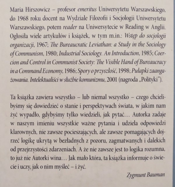 Maria Hirszowicz Stąd, ale dokąd? Społeczeństwo u progu nowej ery