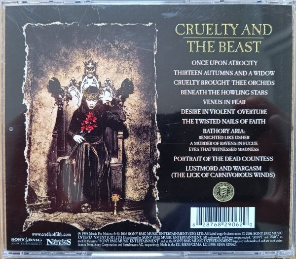 Cradle of Filth Cruelty and the Beast CD