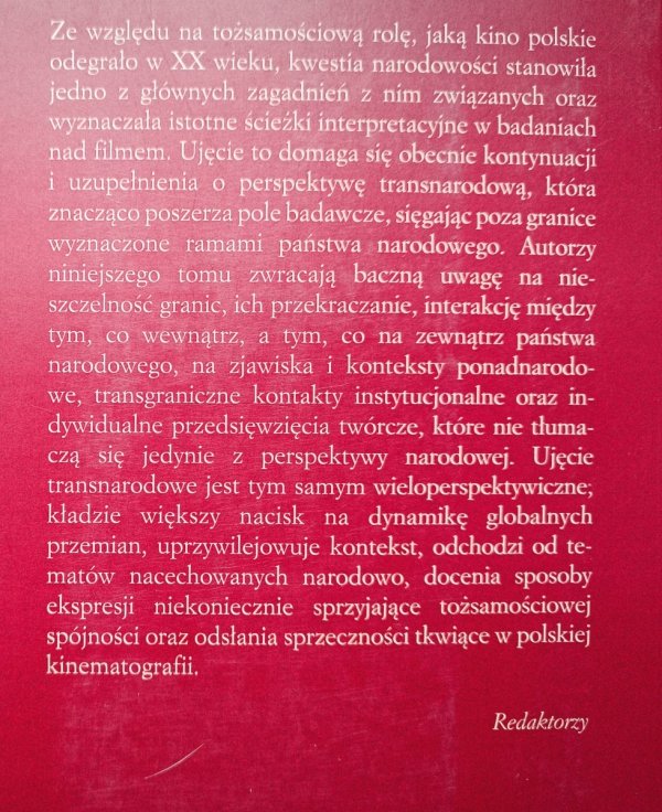 red. Sebastian Jagielski Kino polskie jako kino transnarodowe