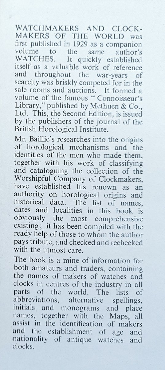 Watchmakers and Clockmakers of the World
