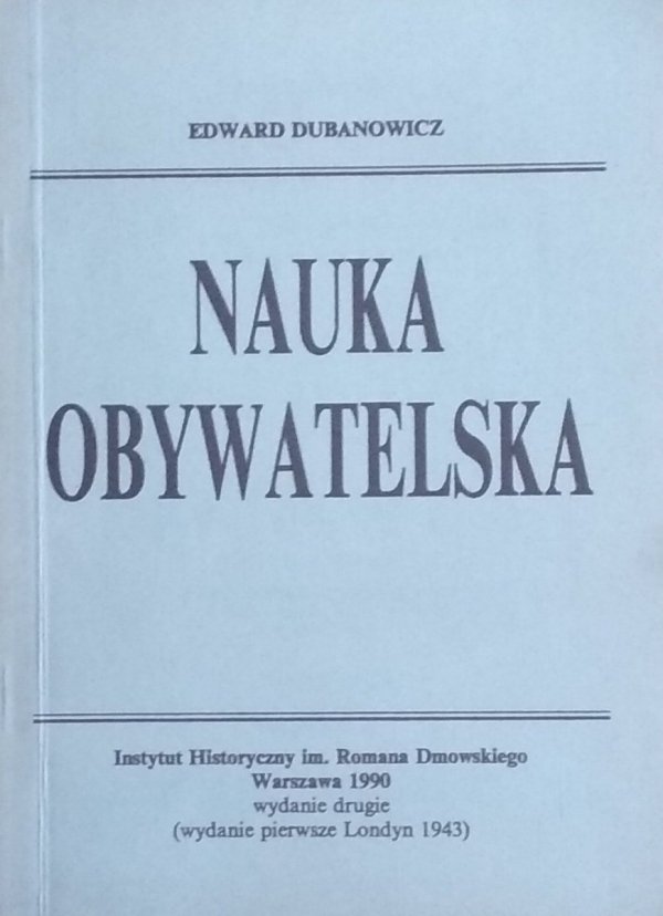Edward Dubanowicz • Nauka obywatelska
