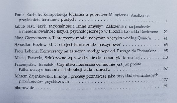 Kognitywistyka: o umyśle umyślnie i nieumyślnie