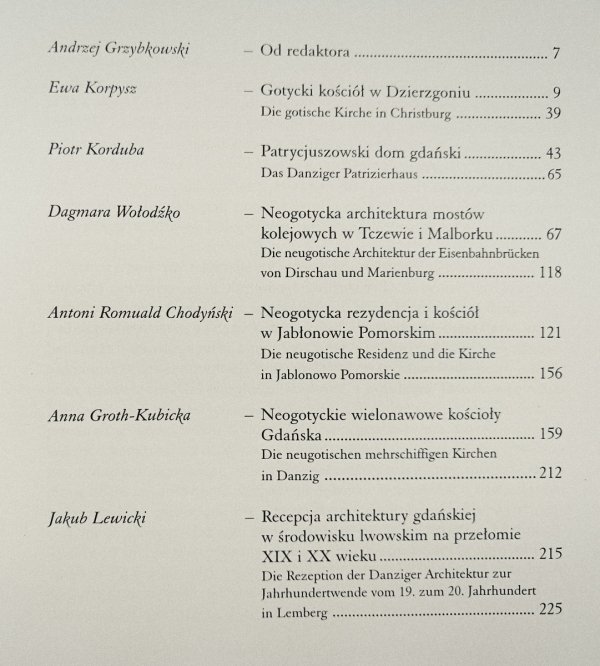 Studia nad architekturą Gdańska i Pomorza