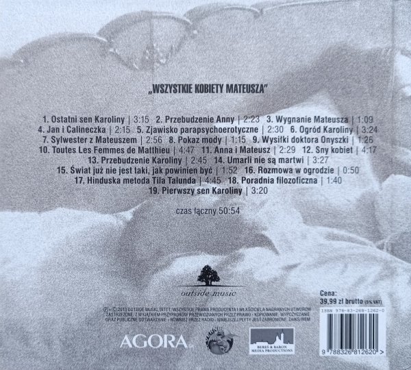 Leszek Możdżer Wszystkie kobiety Mateusza CD