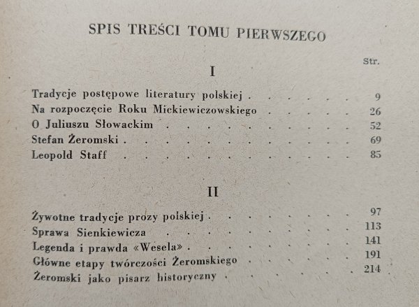 Kazimierz Wyka Szkice literackie i artystyczne 1/2