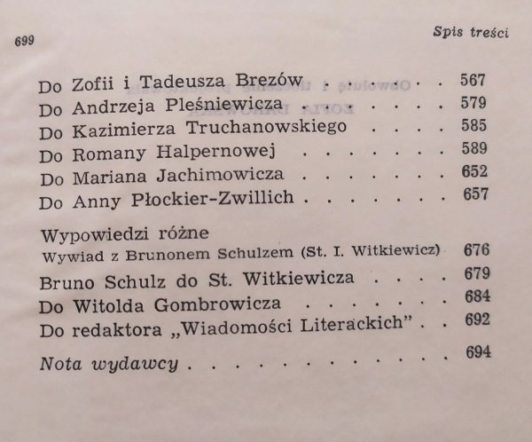 Bruno Schulz Proza
