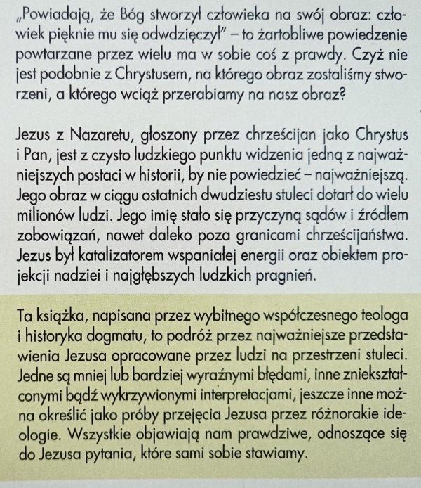 Bernard Sesboue Jezus Chrystus na obraz ludzi