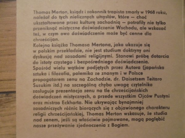 Thomas Merton Zen i ptaki żądzy