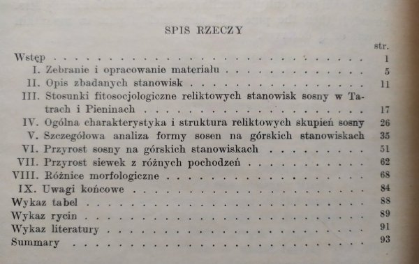 Maciej Zajączkowski • Studia nad sosną zwyczajną w Tatrach i Pieninach