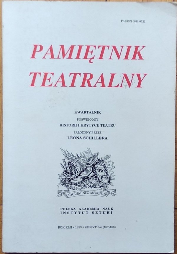 Pamiętnik Teatralny 3-4/1993 • Temat zeszytu: Zbigniew Raszewski