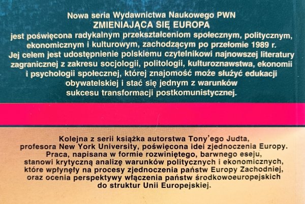 Tony Judt Wielkie złudzenie? Esej o Europie