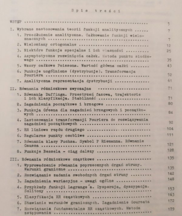 Romuald Wit Matematyczne metody fizyki