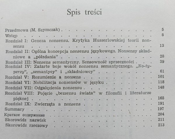 Eugeniusz Grodziński Zarys teorii nonsensu