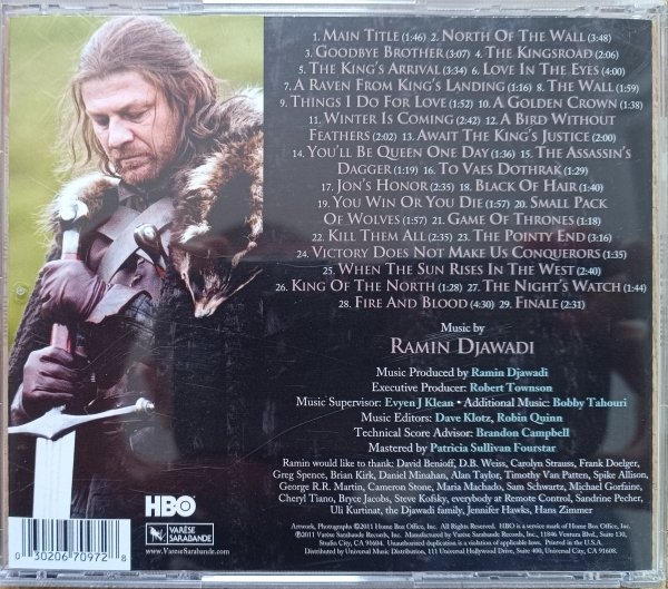 Ramin Djawadi Game of Thrones CD