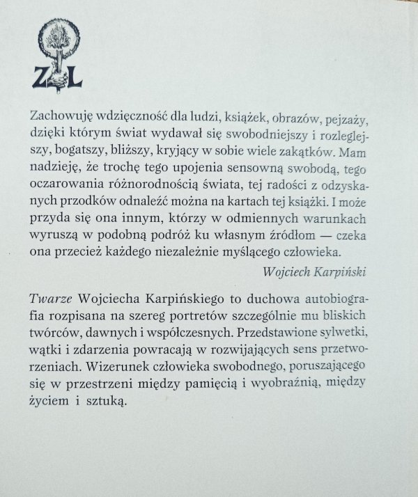 Wojciech Karpiński Twarze